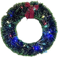 Corona di Natale 30 cm per Porta con luci led per Interno ed Esterno
